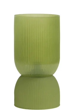Light en Living Tafellamp LED PHOEBE glas olijfgroen Ø14x27,5 cm