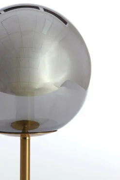 Light en Living Tafellamp Ø20x43 cm MEDINA glas smoke+goud