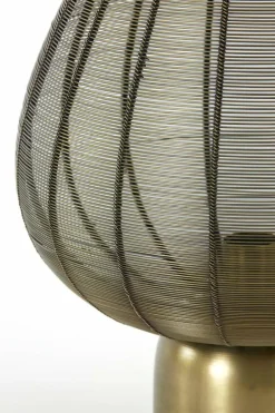 Light en Living Tafellamp Suneko antiek brons - Ø 25 x 34 cm