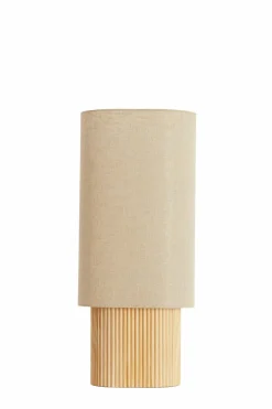 Light en Living Tafellamp 30x20x70 cm LASLO hout natural+linnen naturel