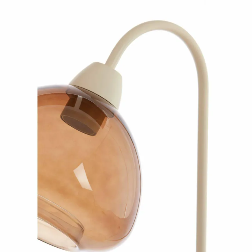 Light en Living Tafellamp 31,5x20x61 cm BISHO glas bruin+zand
