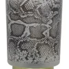 Light en Living Tafellamp LED SNAKE Glas Wit – Zwart klein