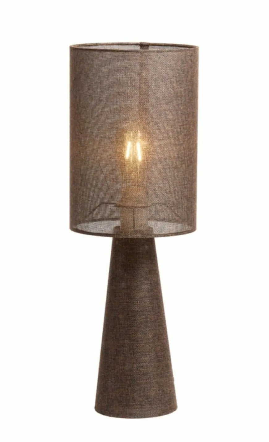 Light en Living Tafellamp Ø20x58 cm MICKY linnen bruin