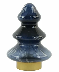 Light en Living Tafellamp LED Ø14x20 cm TREE glas donker blauw+goud