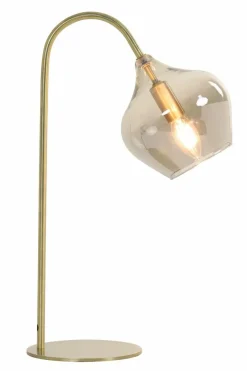 Light en Living Tafellamp RAKEL Antique brass of zwart