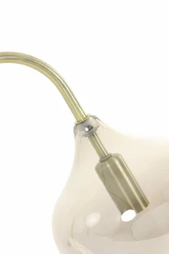 Light en Living Tafellamp RAKEL Antique brass of zwart