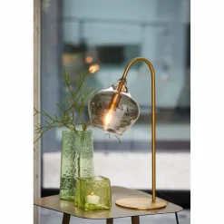 Light en Living Tafellamp RAKEL Antique brass of zwart