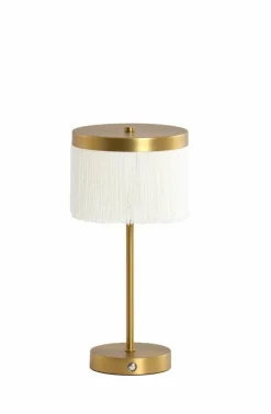 Light en Living Tafellamp LED Ø17x35 cm DINY antiek brons+crème