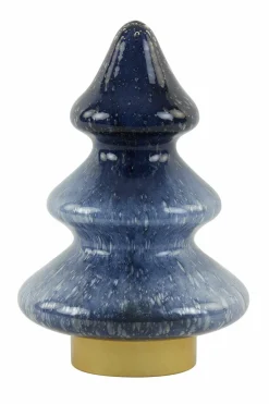 Light en Living Tafellamp LED Ø19x28 cm TREE glas donker blauw+goud
