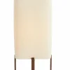 Light en Living Tafellamp 21,5X21,5X50,5 Cm WYN hout D Bruin+Boucl Creme