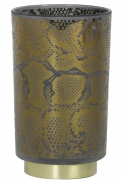 Light en Living Tafellamp LED SNAKE Glas Grijs, zwart groot