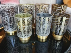 Light en Living Tafellamp LED SNAKE Glas Grijs, zwart groot