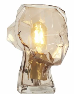 Light en Living Tafellamp Ø20x25 cm HEAD glas bruin vrouw