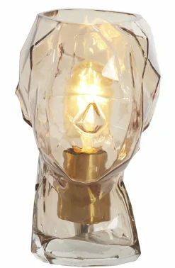 Light en Living Tafellamp Ø20x25 cm HEAD glas bruin vrouw