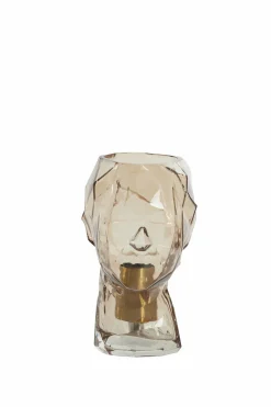 Light en Living Tafellamp Ø20x25 cm HEAD glas bruin vrouw