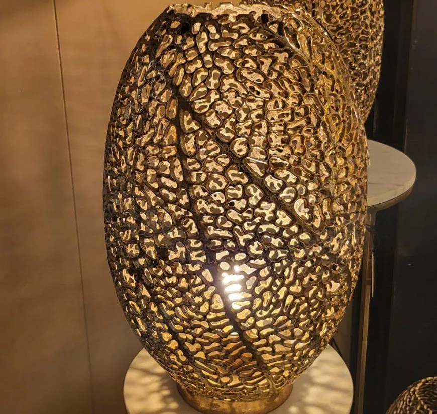 Light en Living Tafellamp SINULA goud - 2 maten