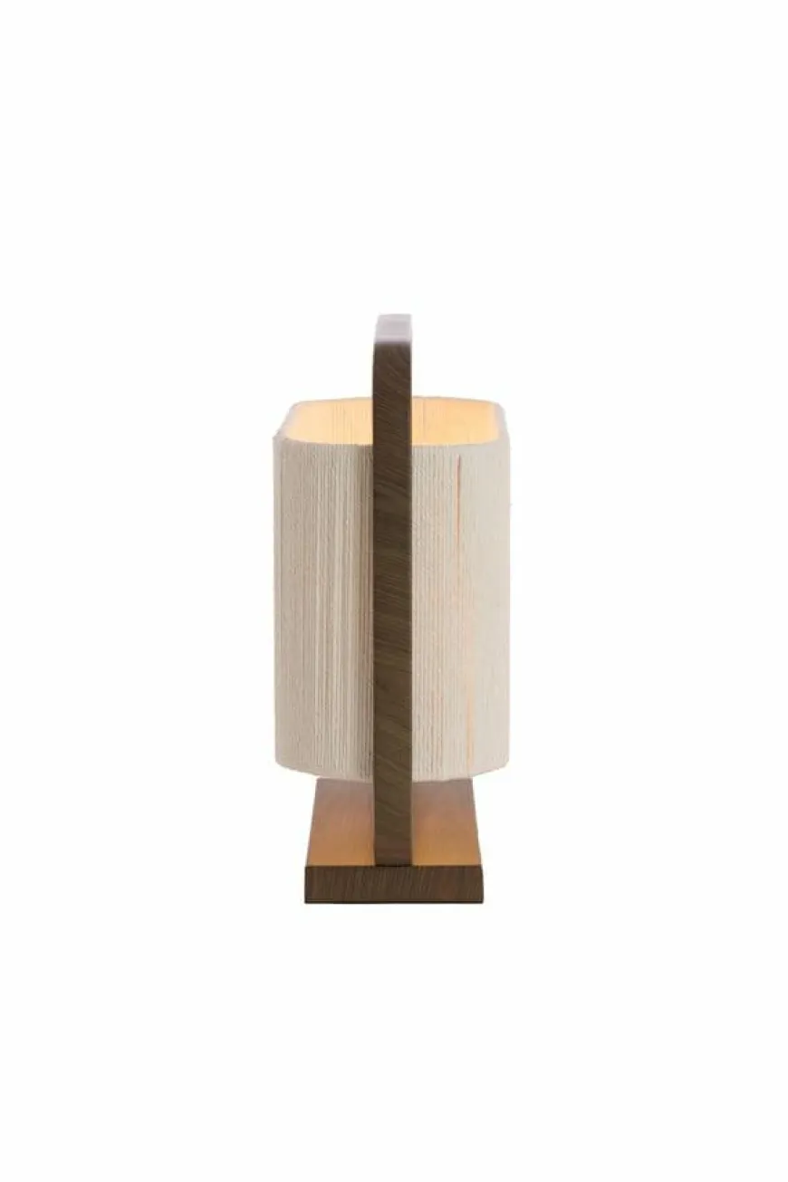 Light en Living Tafellamp 45x15x37,5 cm LECCE donkerbruin + touw naturel