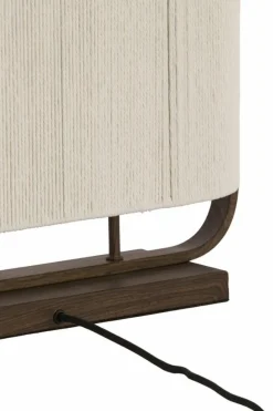 Light en Living Tafellamp 45x15x37,5 cm LECCE donkerbruin + touw naturel