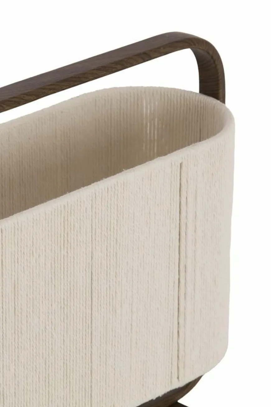 Light en Living Tafellamp 45x15x37,5 cm LECCE donkerbruin + touw naturel