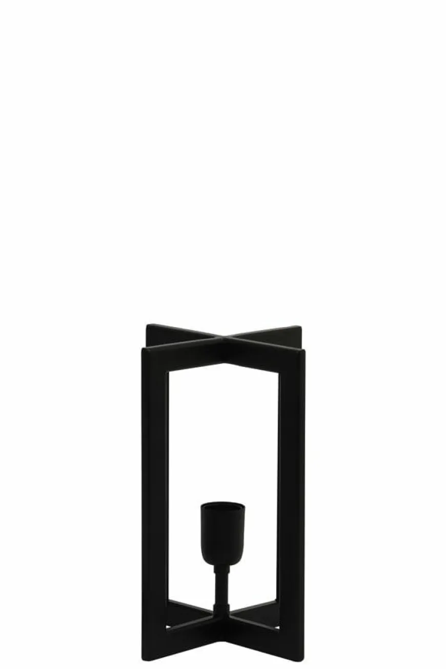 Light en Living Tafellamp 21x21x30 cm MACE mat zwart
