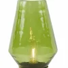 Light en Living Tafellamp LED JAYA glas groen+goud