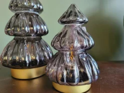 Light en Living Tafellamp LED Ø12x18 cm TREE glas glans donker bruin