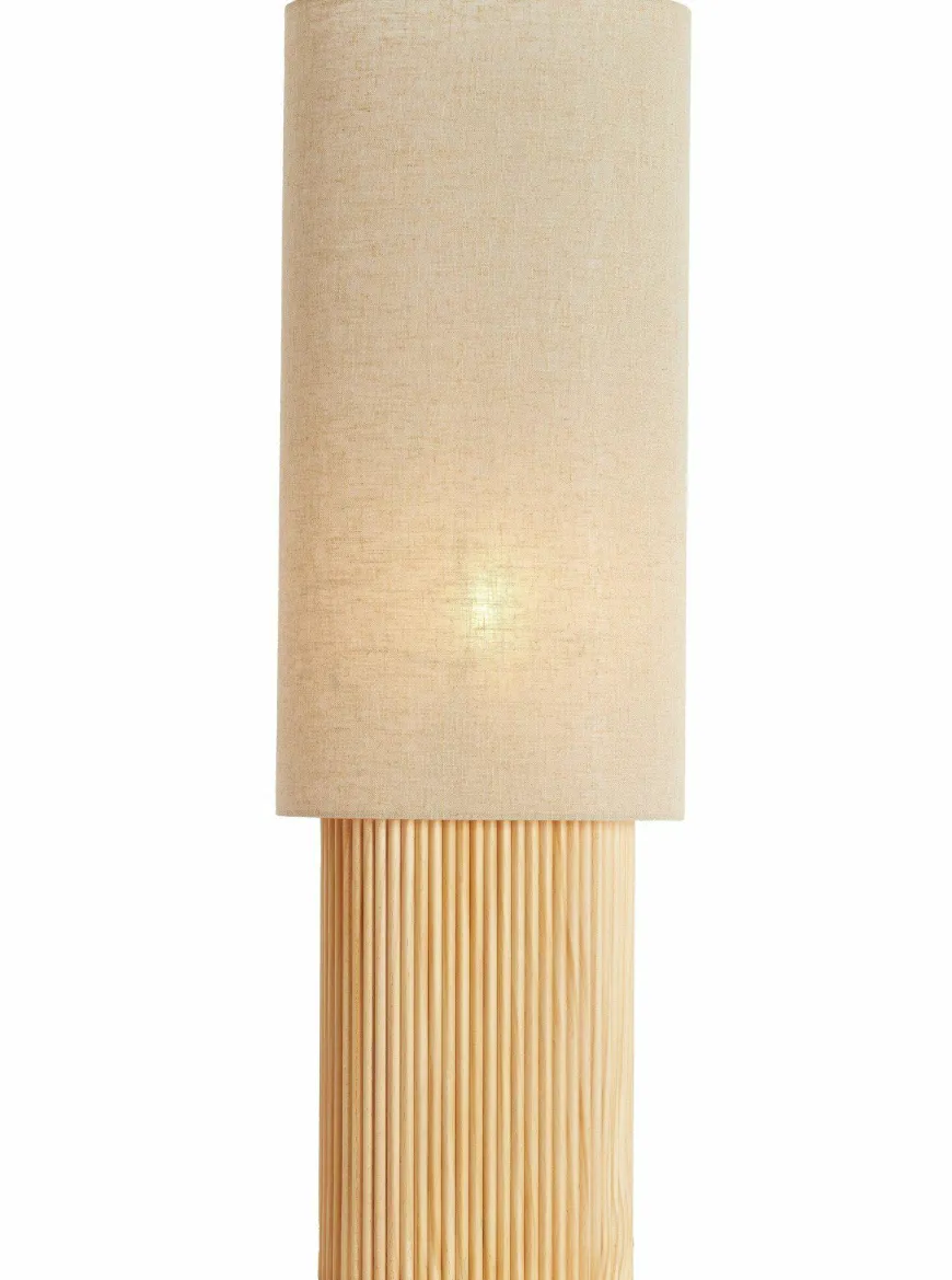Light en Living Tafellamp 30x20x94 cm LASLO hout natural+linnen naturel