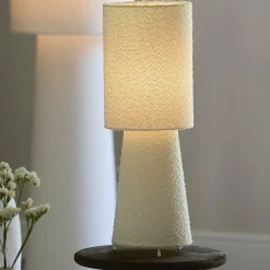 Light en Living Tafellamp Ø20x57,5 cm MICKY bouclé crème