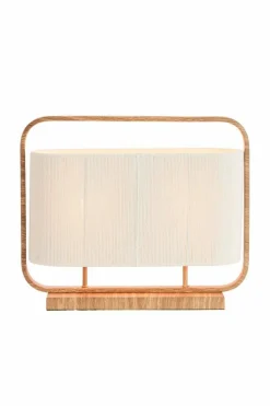 Light en Living Tafellamp 45x15x37,5 cm LECCE houtprint + touw naturel