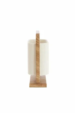 Light en Living Tafellamp 45x15x37,5 cm LECCE houtprint + touw naturel