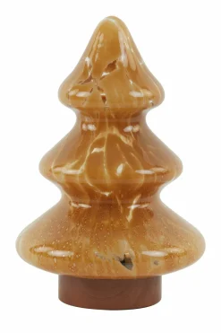 Light en Living Tafellamp LED Ø19x28 cm TREE glas karamel+koper