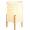 Light en Living Tafellamp Ø22x33 cm LITTO naturel+linnen wit