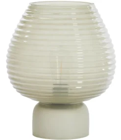 Light en Living Tafellamp LED Ø22x27 cm ALENNA glas groen grijs
