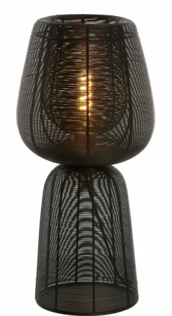 Light en Living Tafellamp Ø24x54 cm ABOSO mat zwart