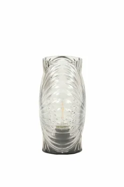 Light en Living Tafellamp LED MILADO glas zand - 16,5 x 7 x 16,5 cm