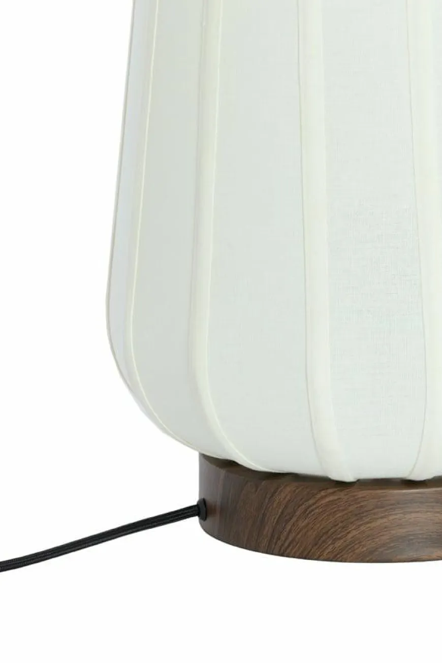 Light en Living Tafellamp Ø30x41,5 cm BIBURY hout print donker bruin+wit