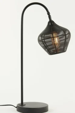 Light en Living Tafellamp 27x20x61 cm ALVARO mat zwart