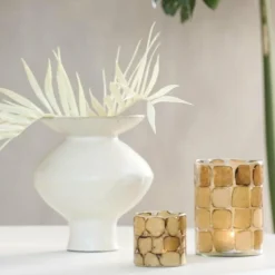 Light en Living Theelicht Ø10x11 cm DRONERO glas transparant+bruin