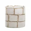 Light en Living Theelicht Ø10x11 cm DRONERO glas transparant+wit