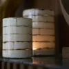 Light en Living Theelicht DRONERI Ø10x13 cm – Glas Helder + Mintgroen | Light & Living
