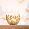 Light en Living Theelicht Ø12x10 cm SABELA antiek goud