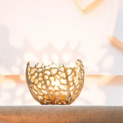 Light en Living Theelicht Ø12x10 cm SABELA antiek goud