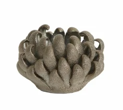Light en Living Theelicht Ø10,5x7,5 cm SERINA porselein brons
