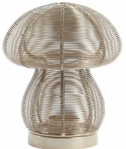 Light en Living Theelicht Ø15x18 cm MUSHROOM licht goud