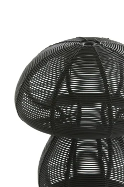 Light en Living Theelicht Ø15x18 cm MUSHROOM mat zwart
