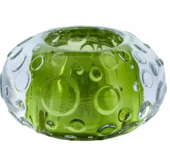 Light en Living Theelicht FINLEY glas licht groen - 2 afmetingen