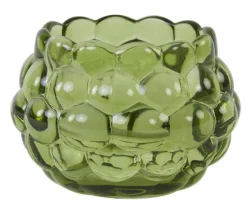 Light en Living Theelicht Ø12,5x8,5 cm HAVANA glas groen