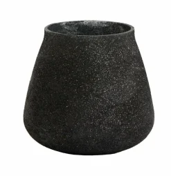 Light en Living Theelicht Siluwa Glas glitter zwart Ø9x9 cm