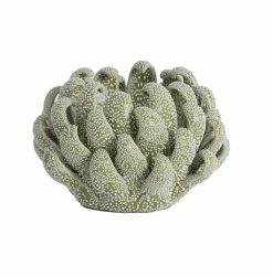 Light en Living Theelicht Ø10,5x7,5 cm SERINA porselein olijfgroen