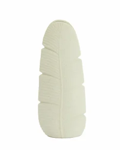 Light en Living Vaas Deco 16X10X38,5 cm LOU keramiek mat creme